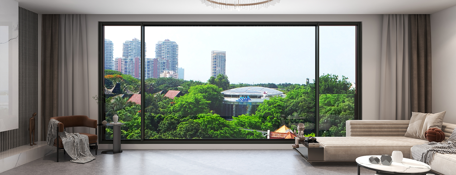 產(chǎn)品優(yōu)勢客廳篇 - 伊盾一線門窗品牌